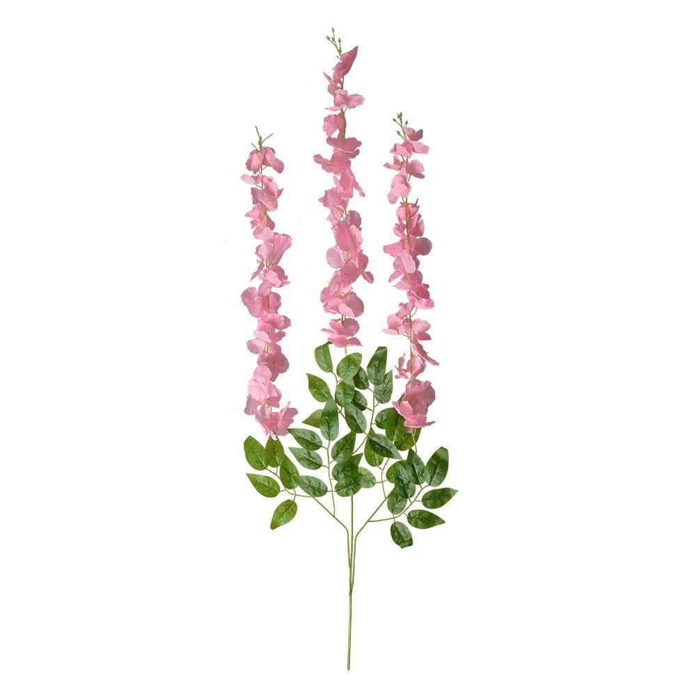 Artificial Flowers Set of 12 110 cm Pink Plastic by Clayre & Eef.