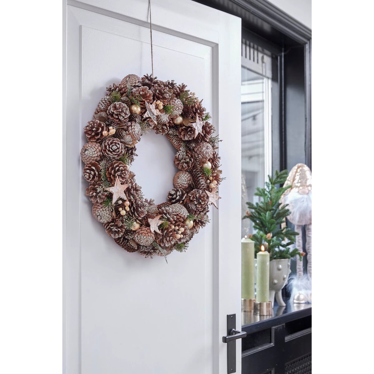 Weihnachtskranz hellbraun von House of Seasons