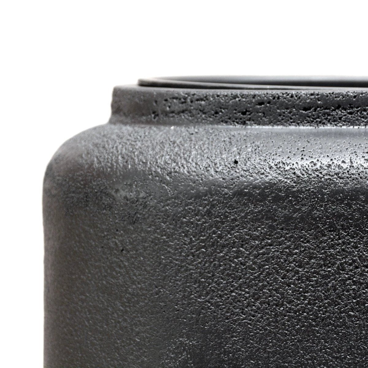 Plantenpot - Horsens rough black by Vase The World