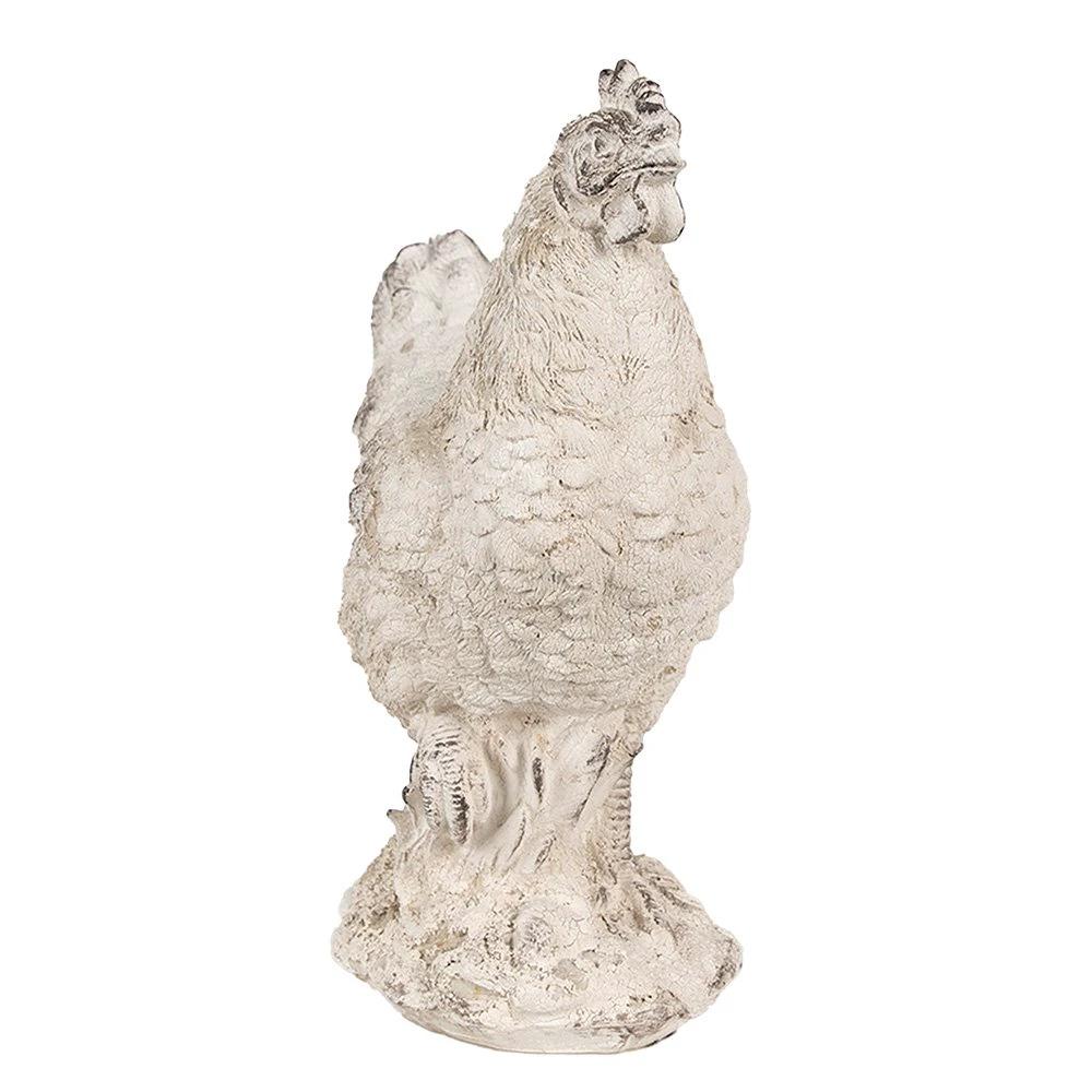 Statue Chicken 26 cm Beige Polyresin Decoration by Clayre & Eef.