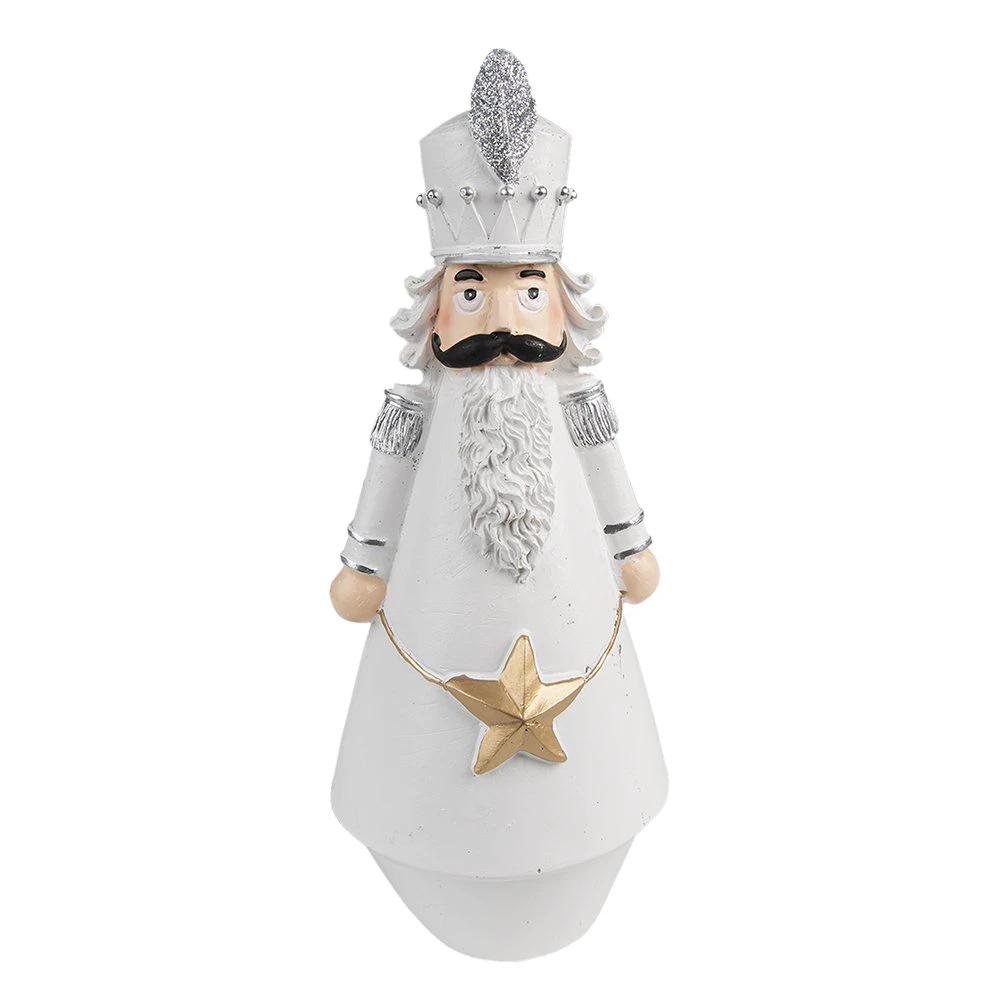 Decoration nutcracker 9x9x24 cm by Clayre & Eef.