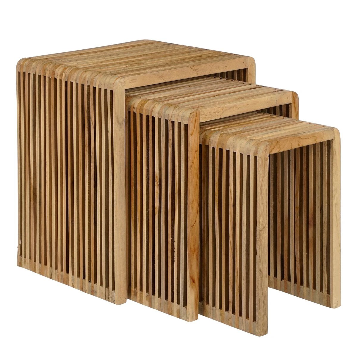 Side table set Yonker Brown by Mica Decorations
