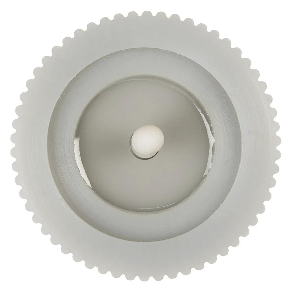 LED candle Ø 8x13 cm gray wax by Clayre & Eef.
