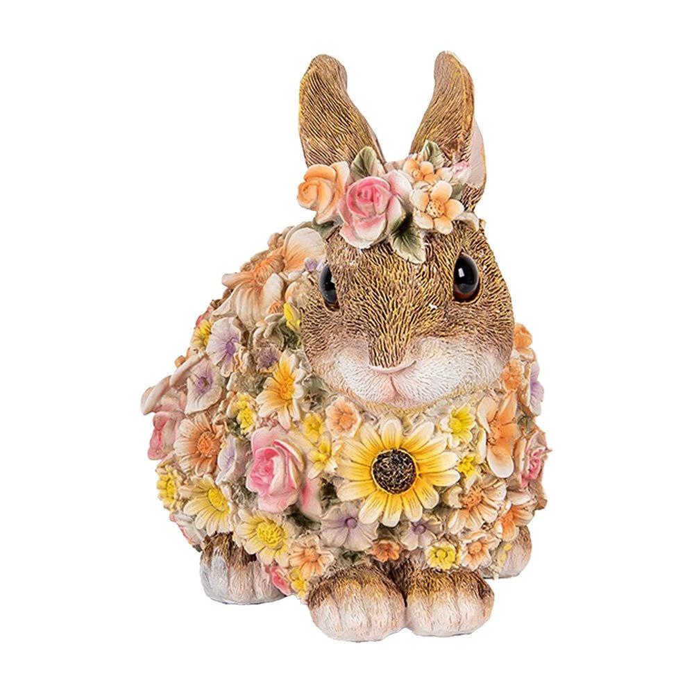 Decoration image rabbit 19x12x18 cm beige plastic by Clayre & Eef.