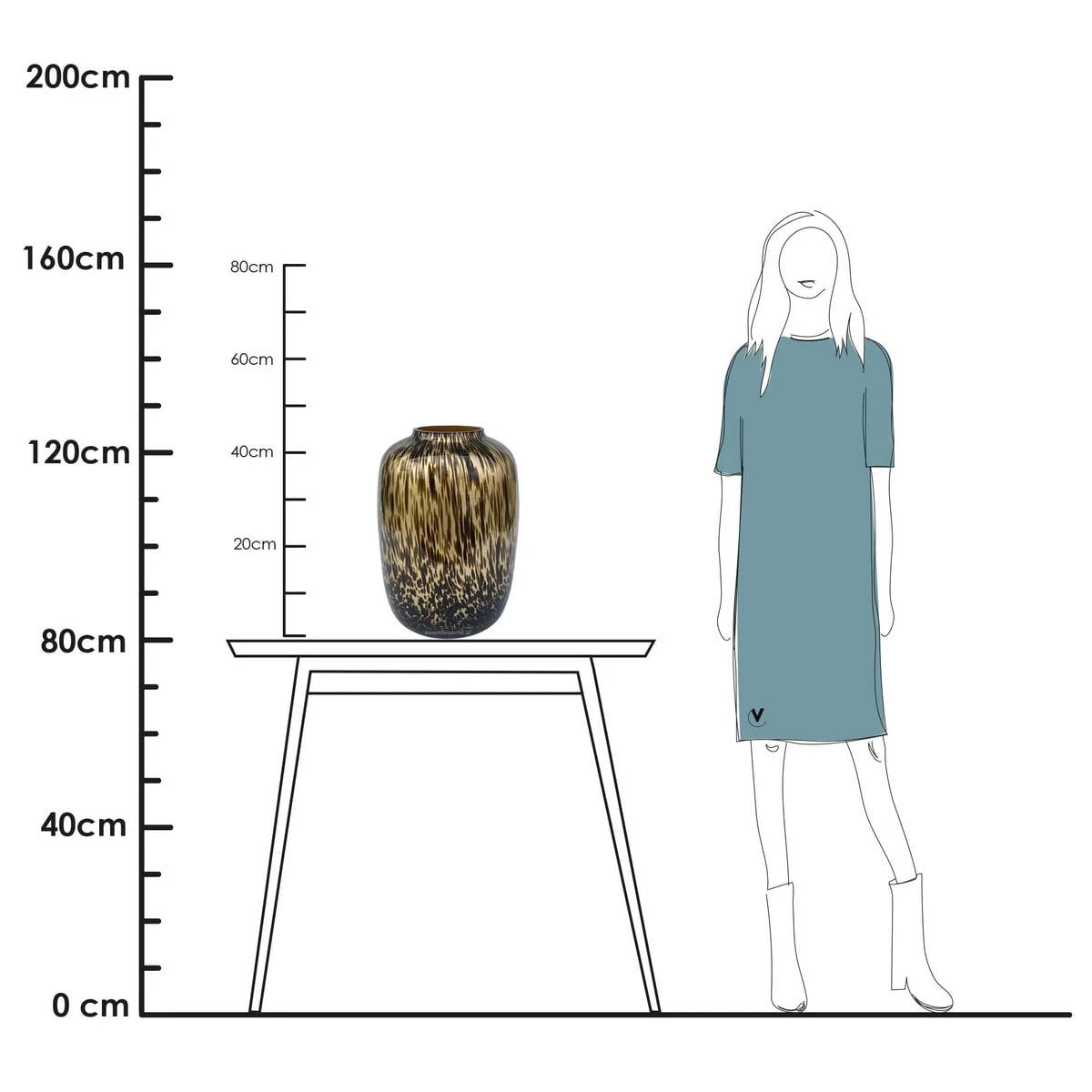 Vaas - Artic gold cheetah by Vase The World