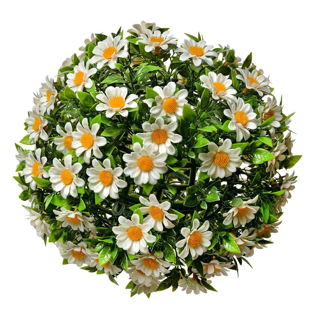 Boxwood ball Ø 22 cm White Green Plastic by Clayre & Eef.