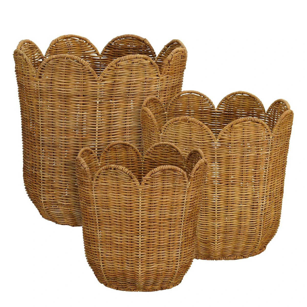 Storage basket set Eleta Light brown by Mica Decorations