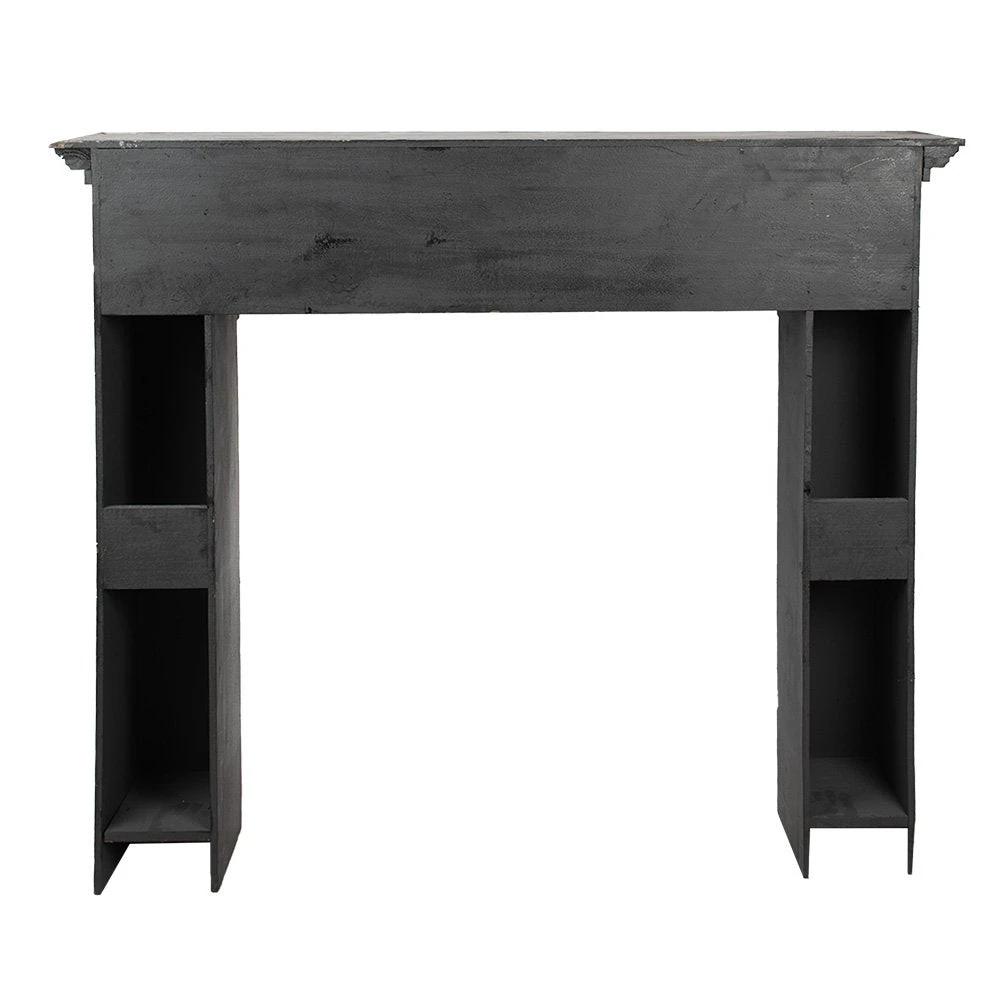 Kamin Schwarz, Holz 100x22x99 cm von Clayre & Eef.
