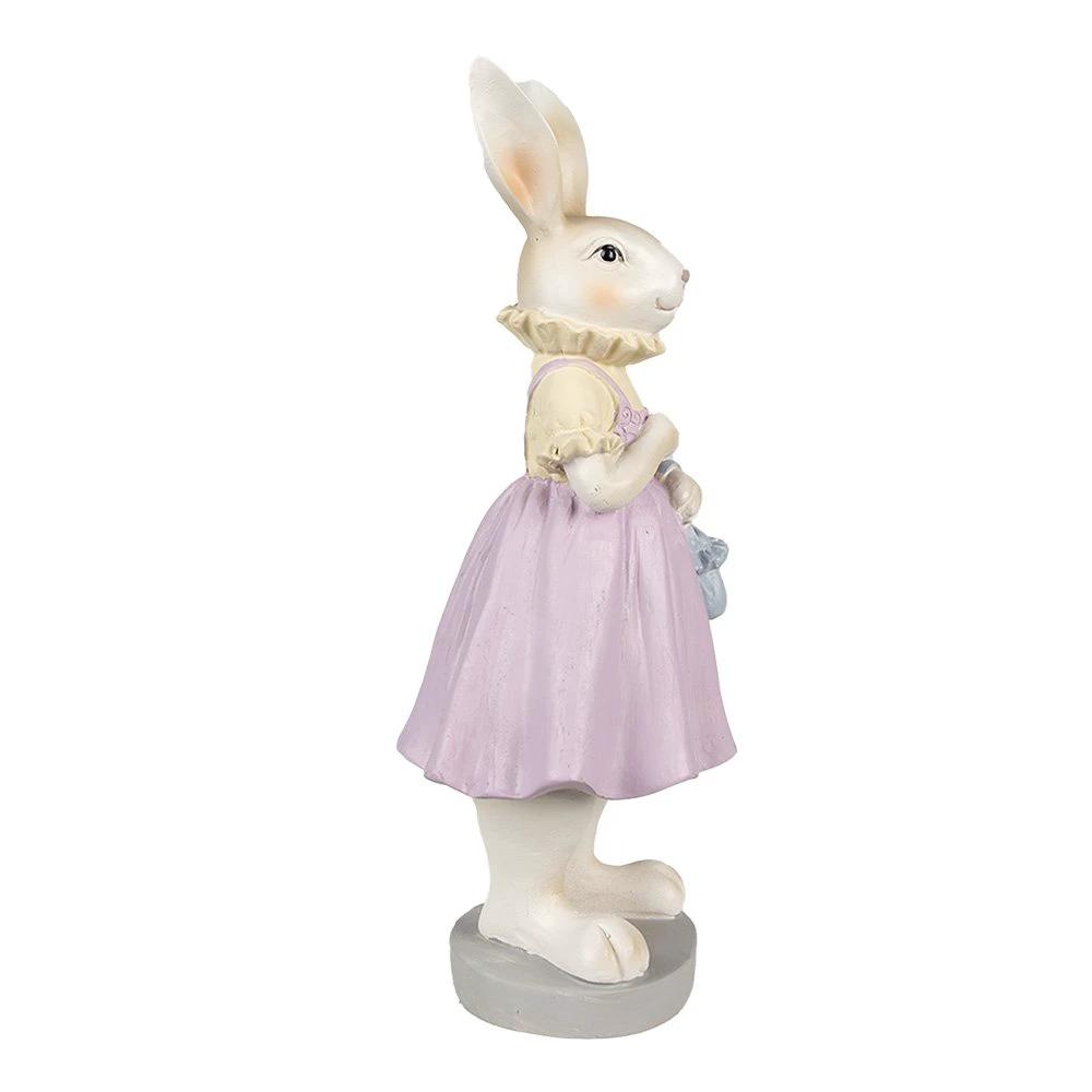 Decoration rabbit 12x10x27 cm by Clayre & Eef.