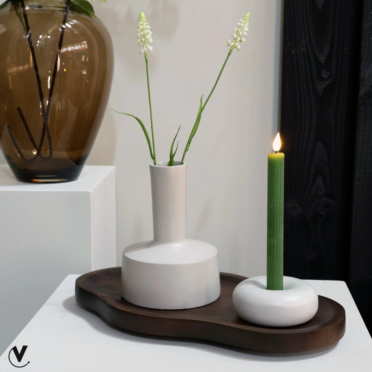 Dienblad - Bauru Walnut by Vase The World