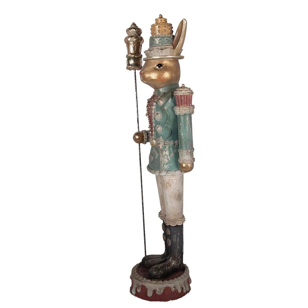 Decoration Statue Rabbit 29x25x100 cm Brown Plastic by Clayre & Eef.