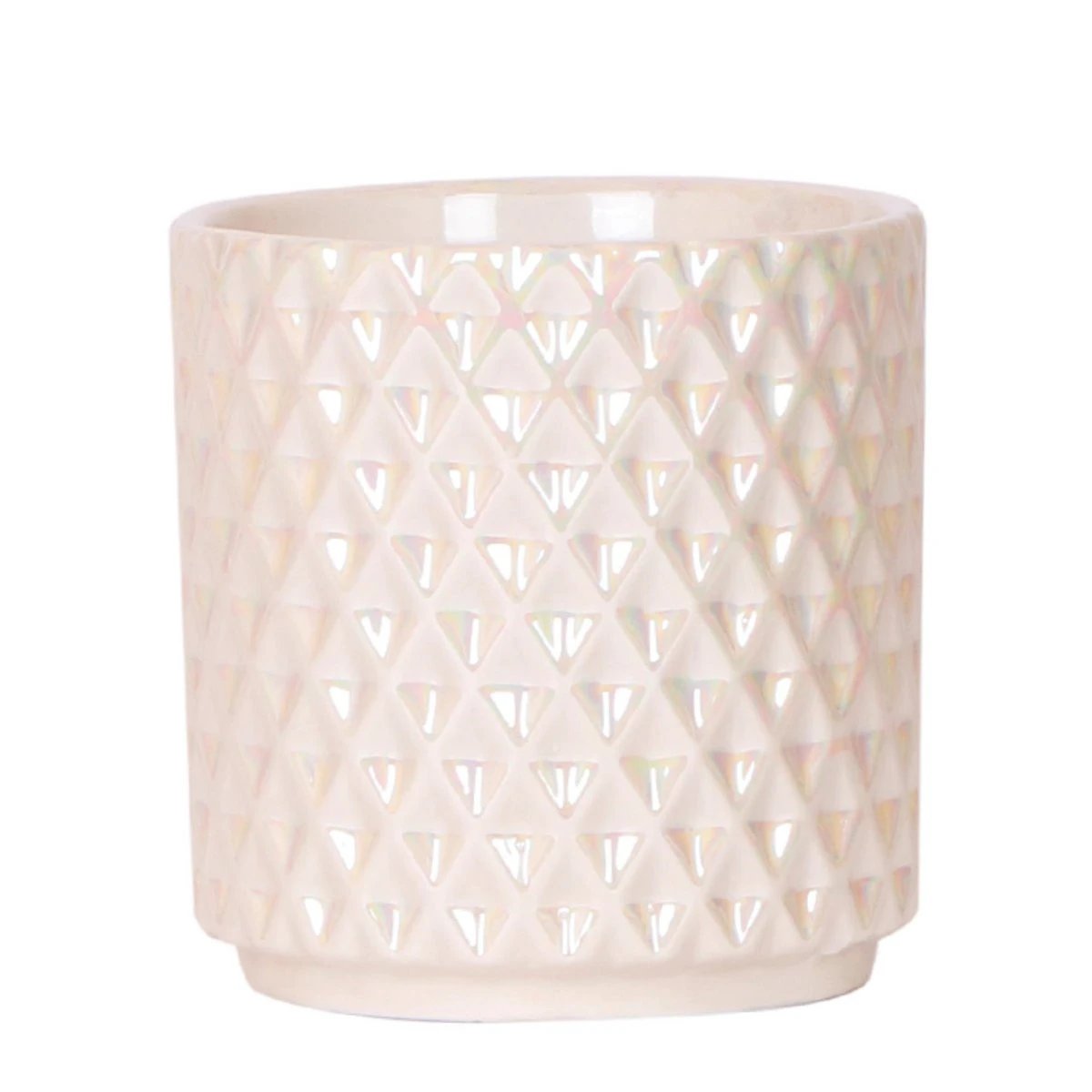 Kolibri Home | Diamond pearl sierpot - Travertine - Ø9cm by Kolibri Company