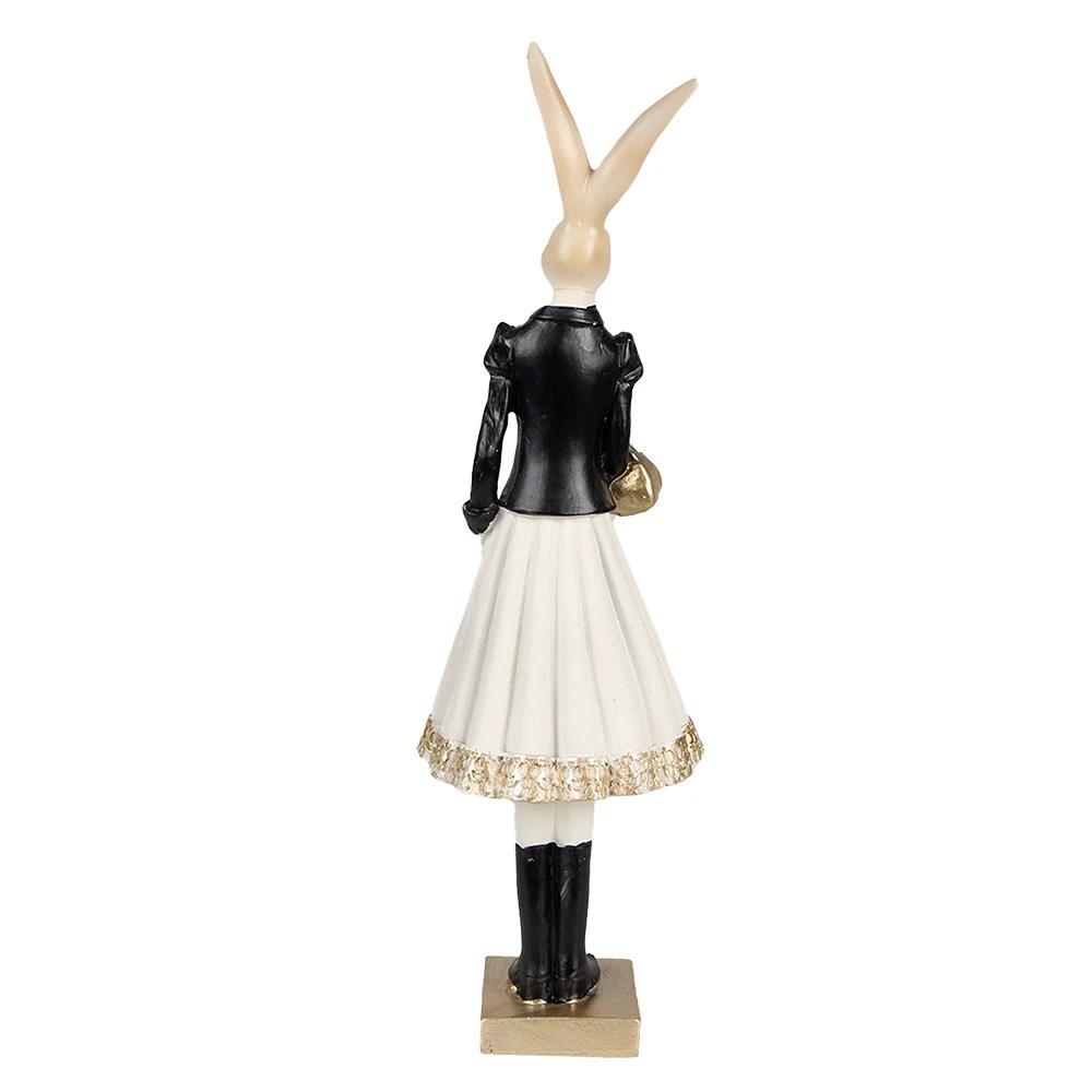 Rabbit statue 32 cm Brown Polyresin Easter decoration by Clayre & Eef.