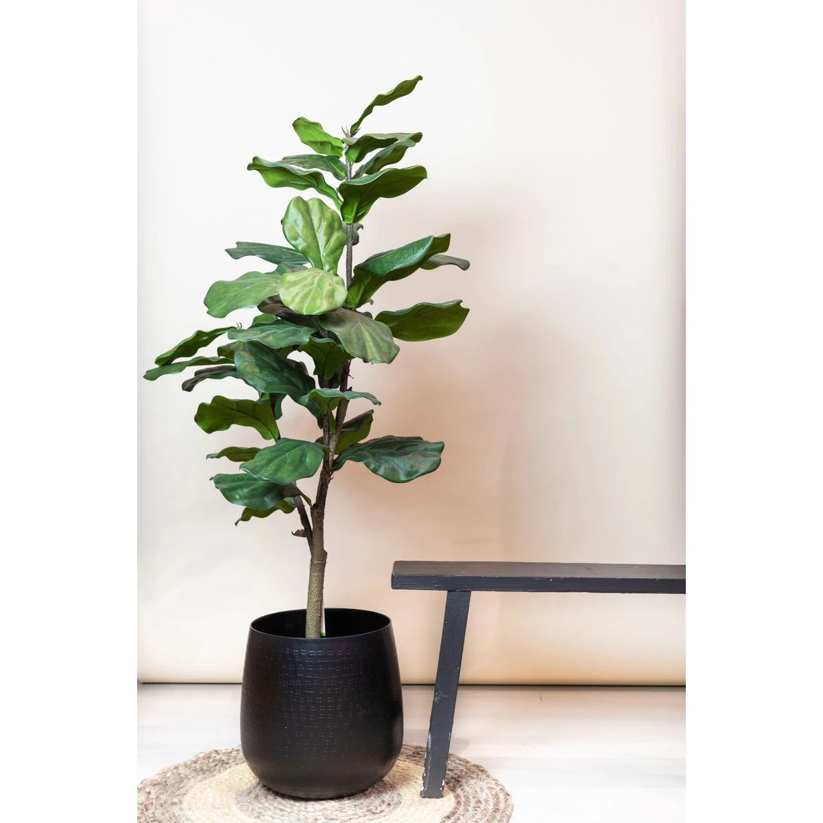 Artificial plant - Ficus Lyrata - Tobacco plant - 120 cm by Green boutiQ