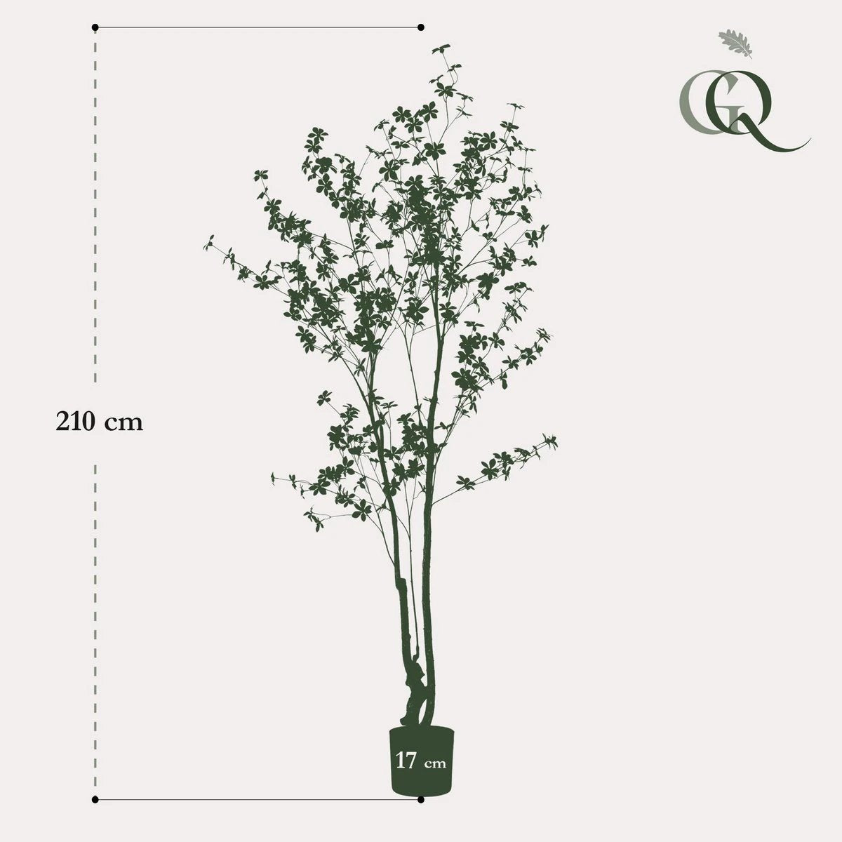 Kunstplant - Tropseolum - Oost Indistent - 210 cm by Green boutiQ