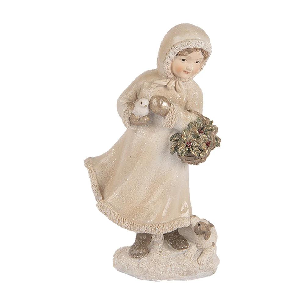 Decoration image child 10x7x17 cm beige plastic by Clayre & Eef.