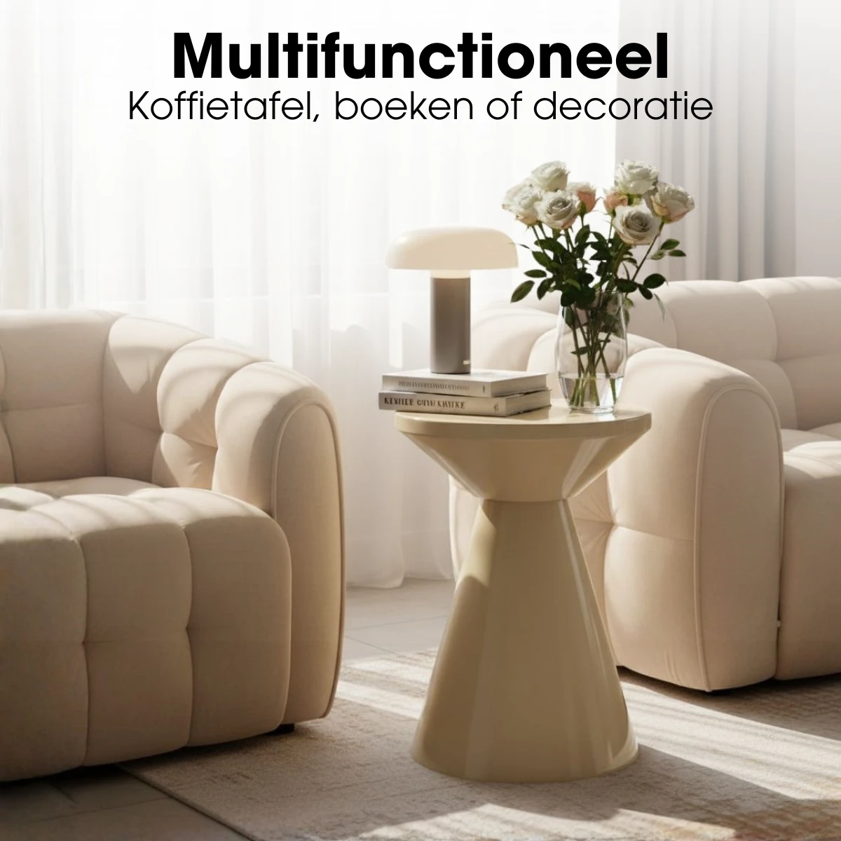 Side table Jim Beige by Mica Decorations