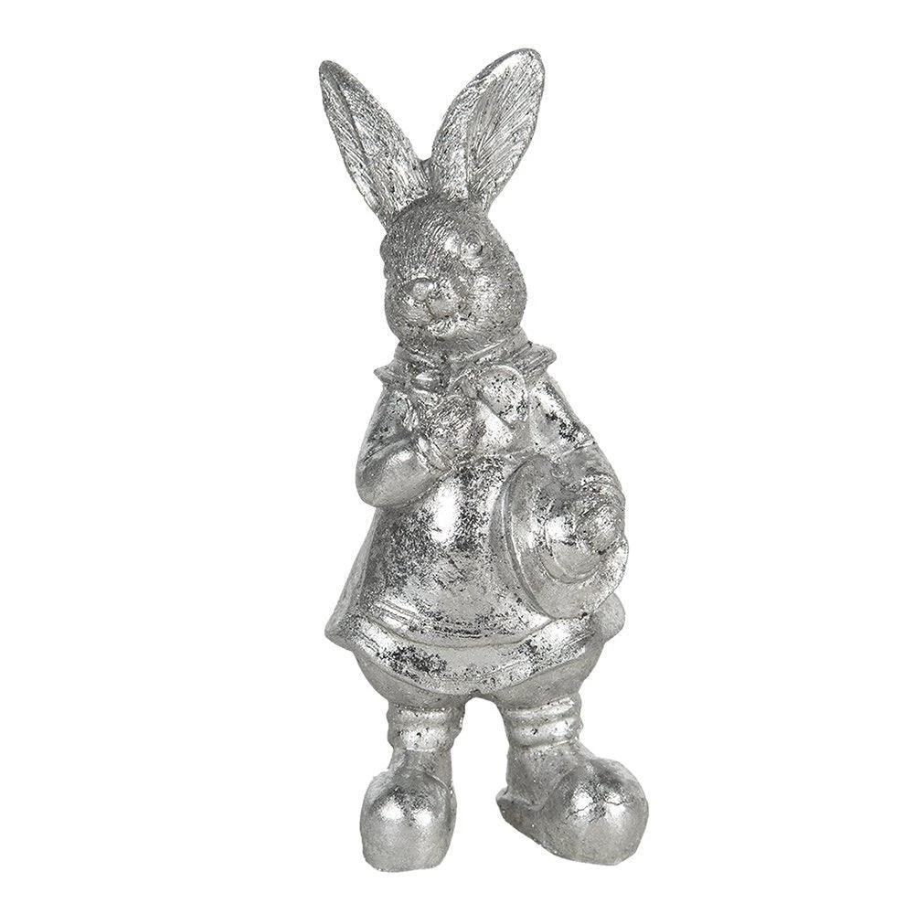 Decoration rabbit 6x6x13 cm by Clayre & Eef.