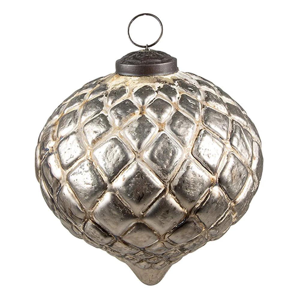 Christmas bauble 12x12x12 cm by Clayre & Eef.