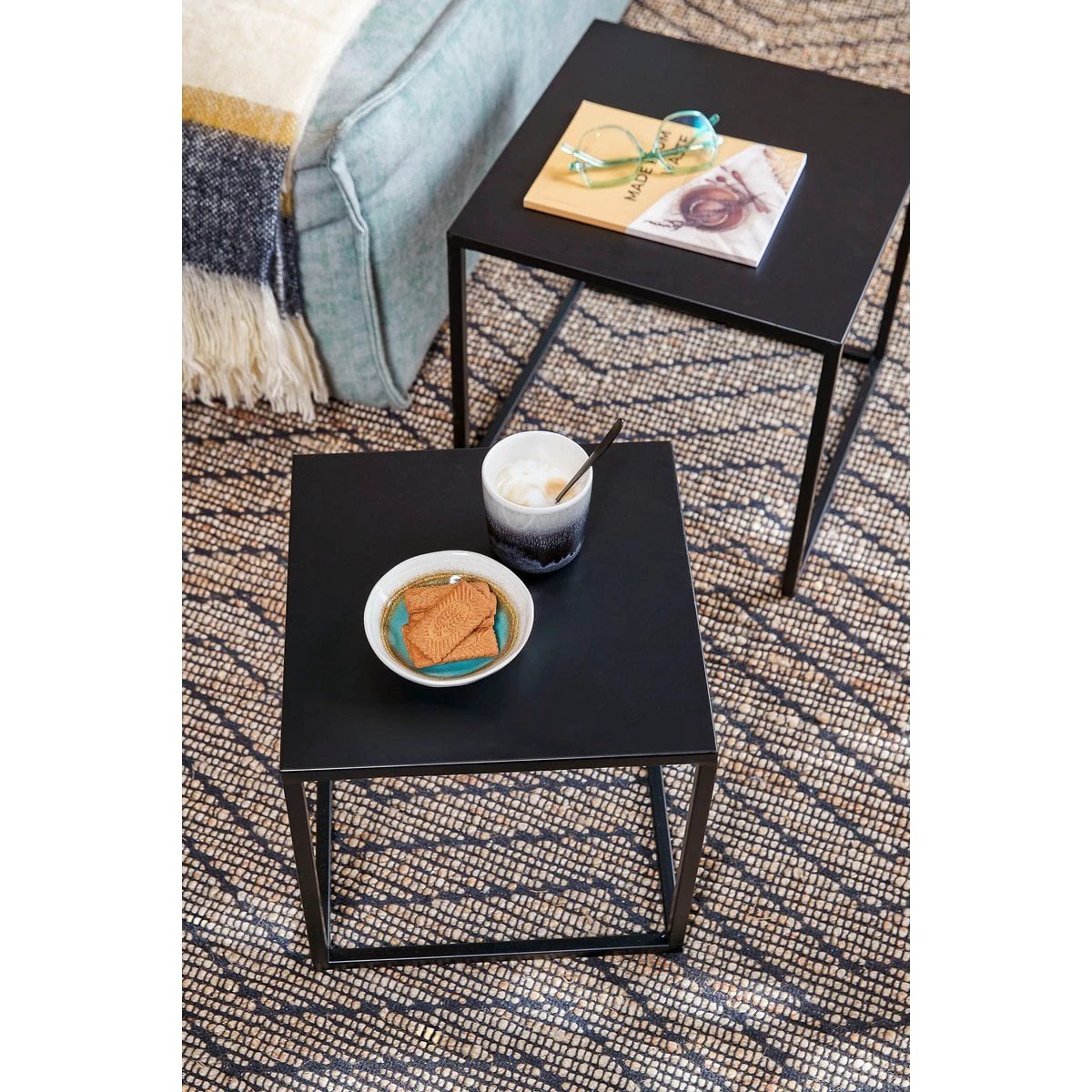 Side table set Goa Black by Mica Decorations