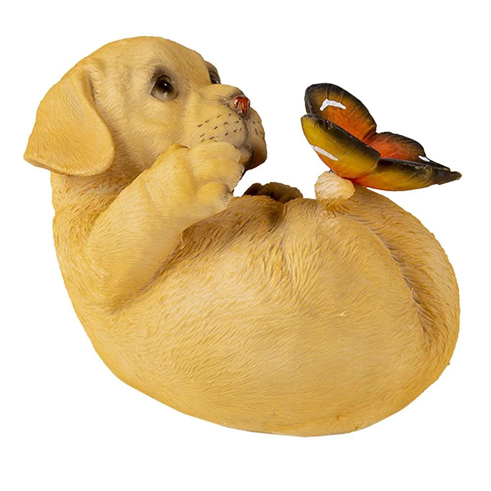 Decoration dog 14x9x10 cm by Clayre & Eef.