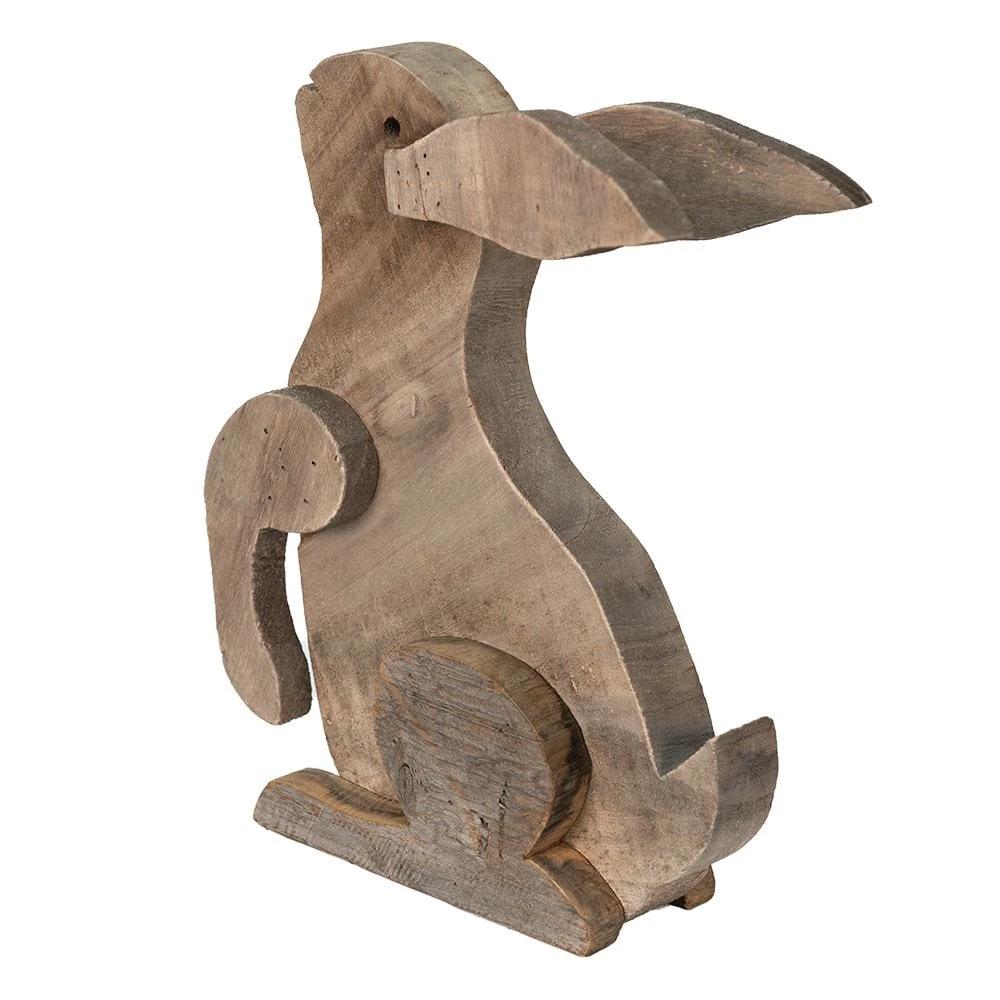 Decoration statue rabbit 28x11x33 cm by Clayre & Eef.