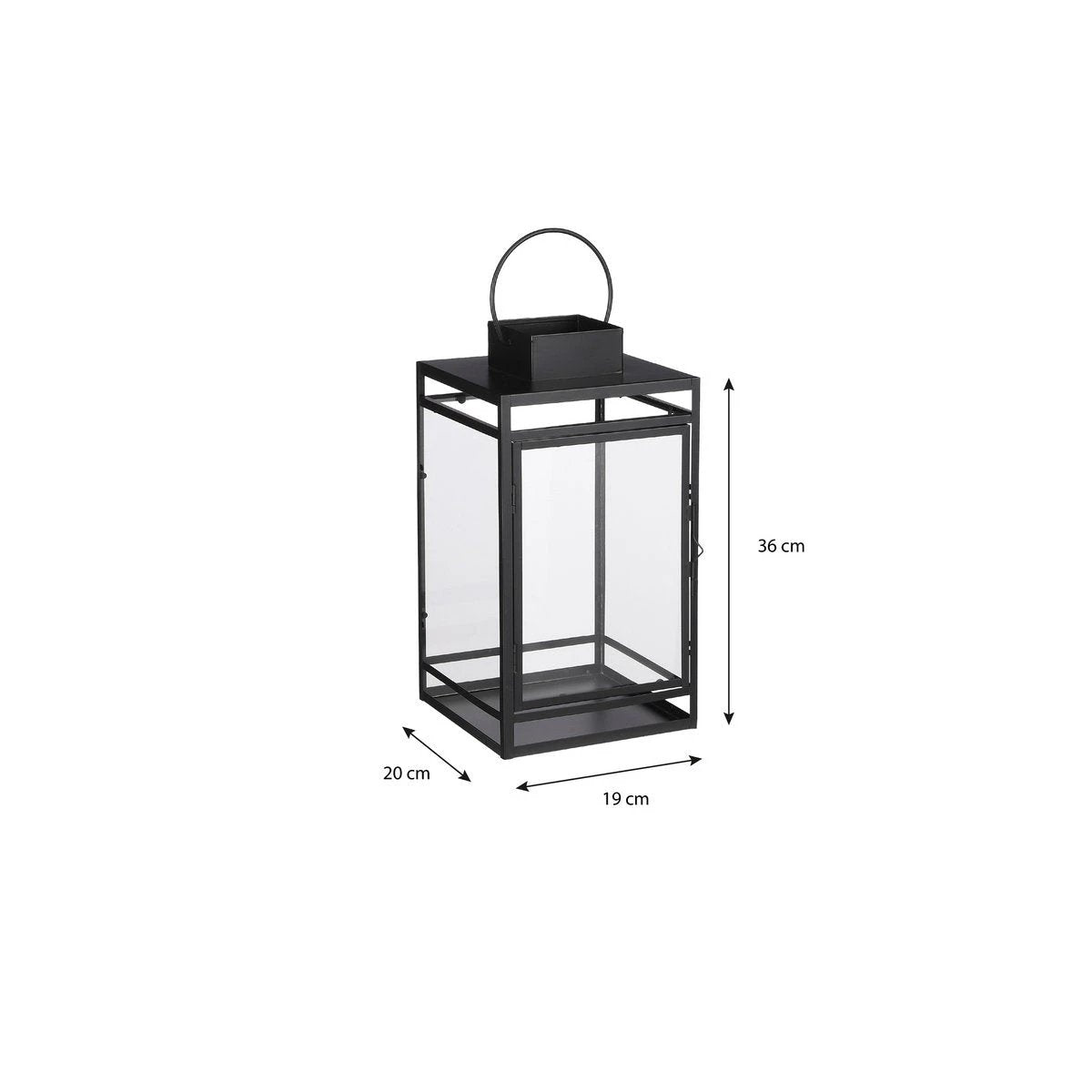 Lantern Storm Black by Mica Decorations