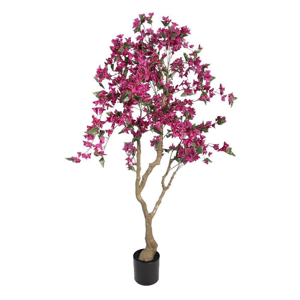 Künstlicher Baum Bougainvillea 80x80x180 cm Rosa Kunststoff von Clayre & Eef.