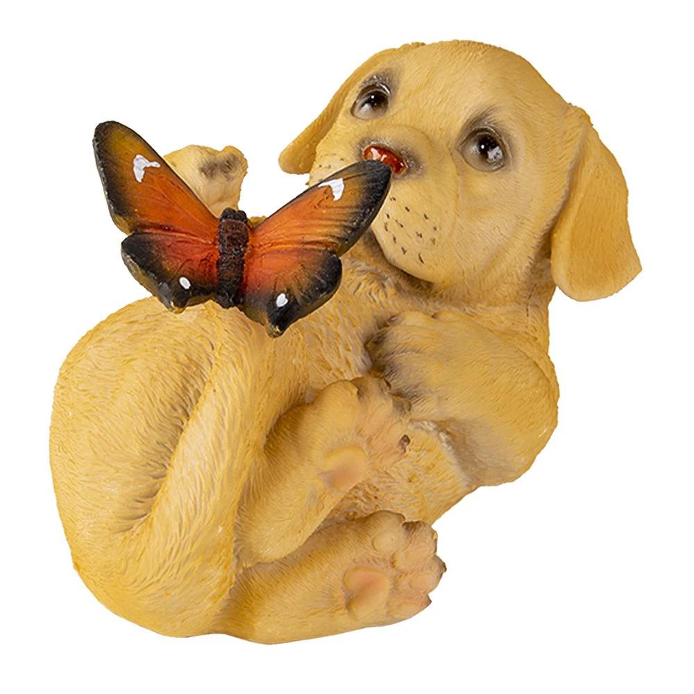 Decoration dog 14x9x10 cm by Clayre & Eef.