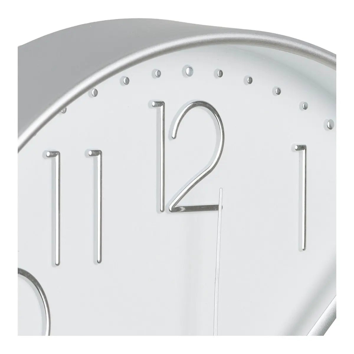 Lalibela Wall clock, silver, silent movement, ø30 cm by EMIRELLE