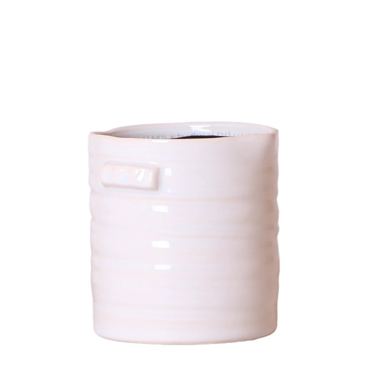 Hummingbird Home | Jug flower pot - White ceramic decorative pot Ø9cm by Kolibri Company