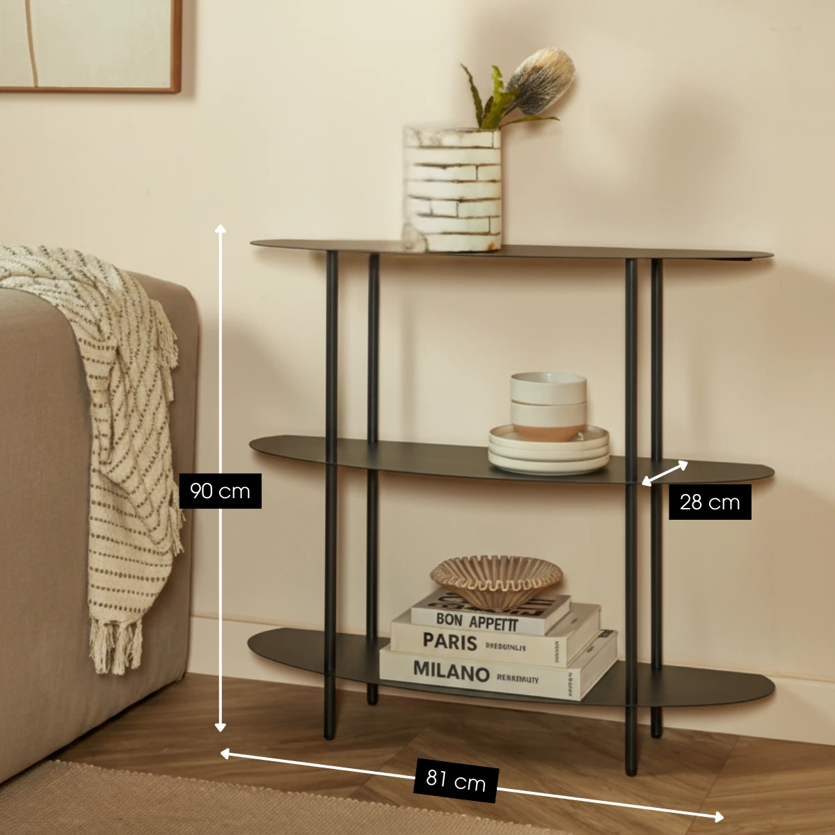 Cabinet Black by Mica Decorations