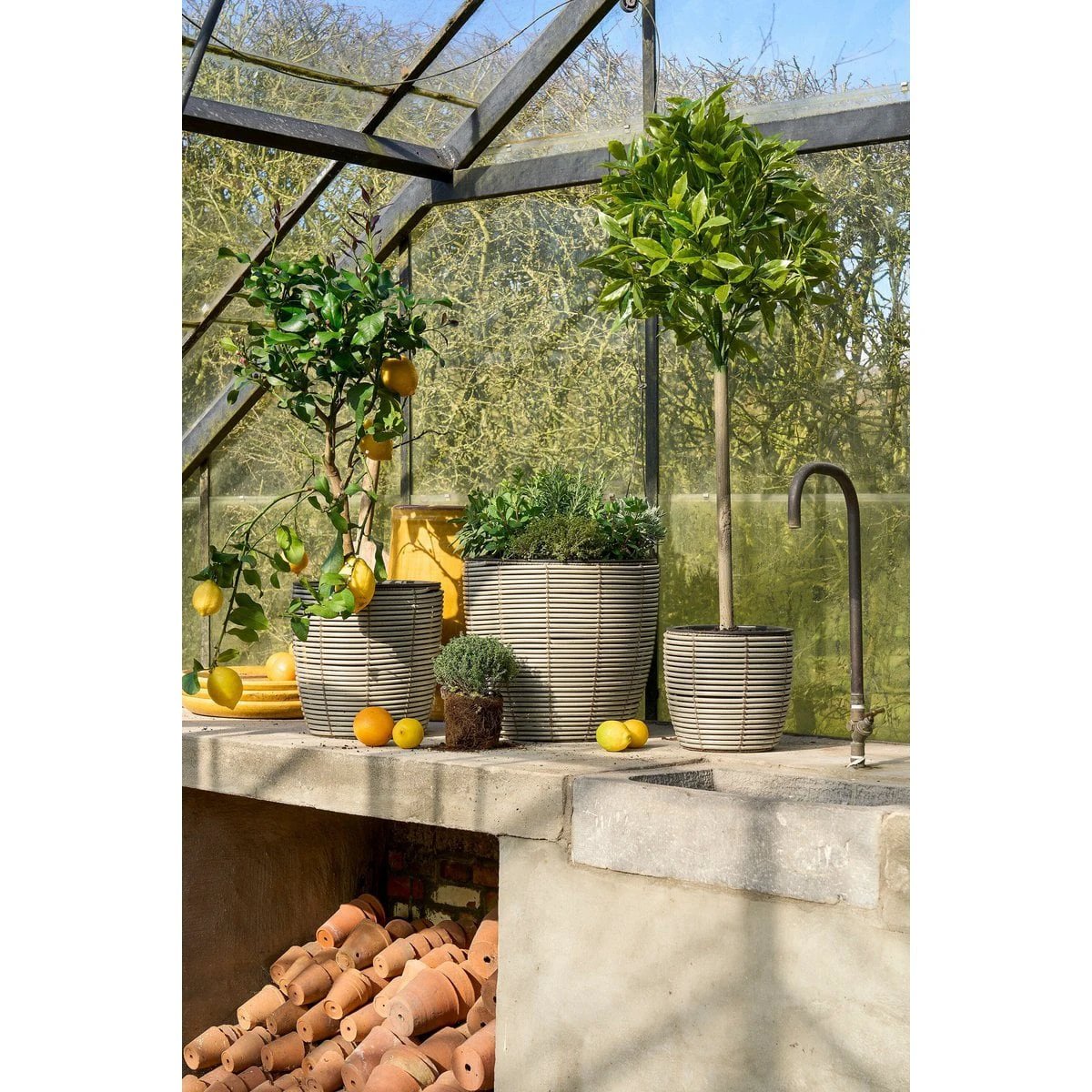 Artificial plant Laurel Green by Mica Decorations