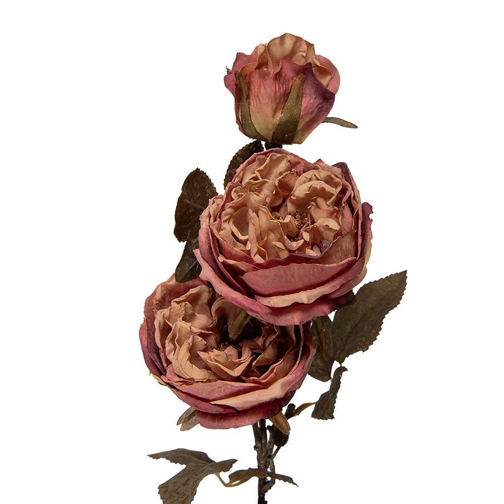 Artificial flower 70 cm pink plastic by Clayre & Eef.
