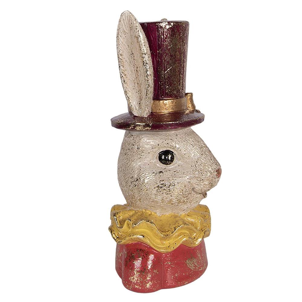 Decoration Statue Rabbit 16x13x29 cm Beige Plastic by Clayre & Eef.