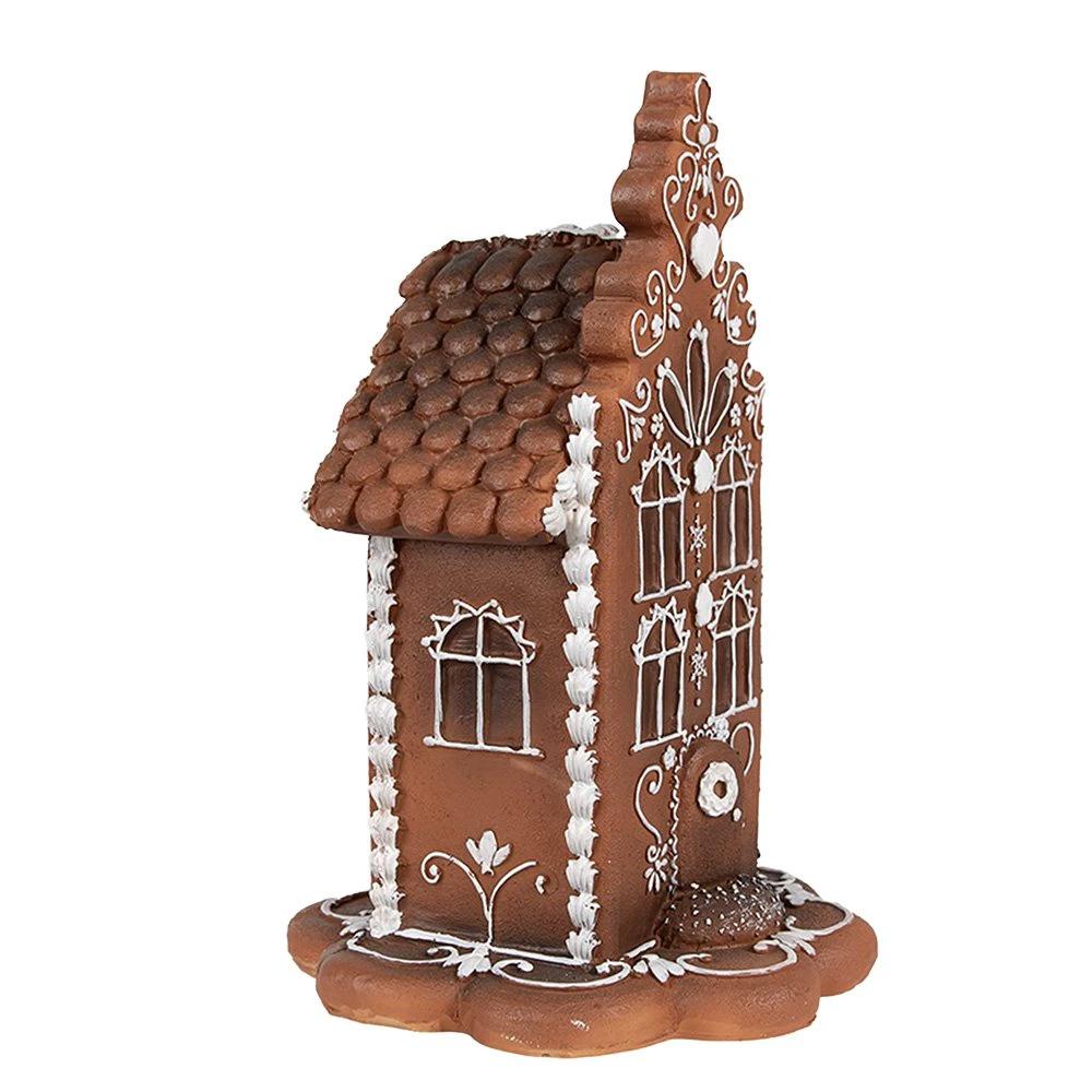 Decoration house with LED 13x13x20 cm / 2xAAA by Clayre & Eef.