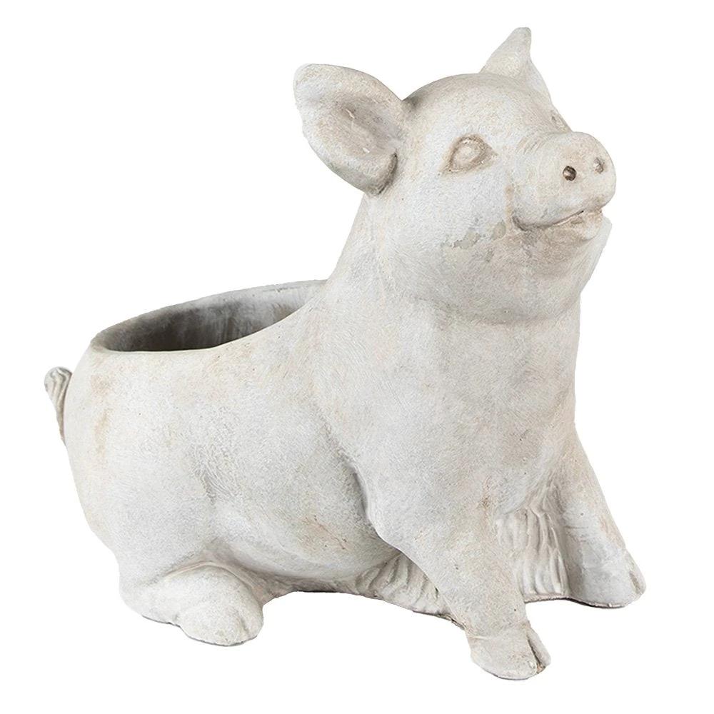 Flower pot pig 24x13x20 cm by Clayre & Eef.
