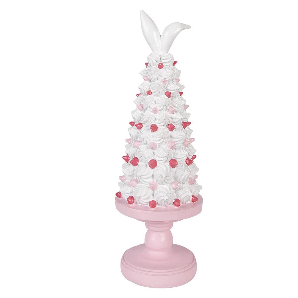Decoration Image Cake Ø 14x39 cm Pink Plastic by Clayre & Eef.