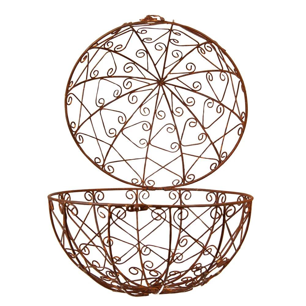 Dekokugel Ø 30 cm kupferfarben. Metalldekoration von Clayre & Eef.