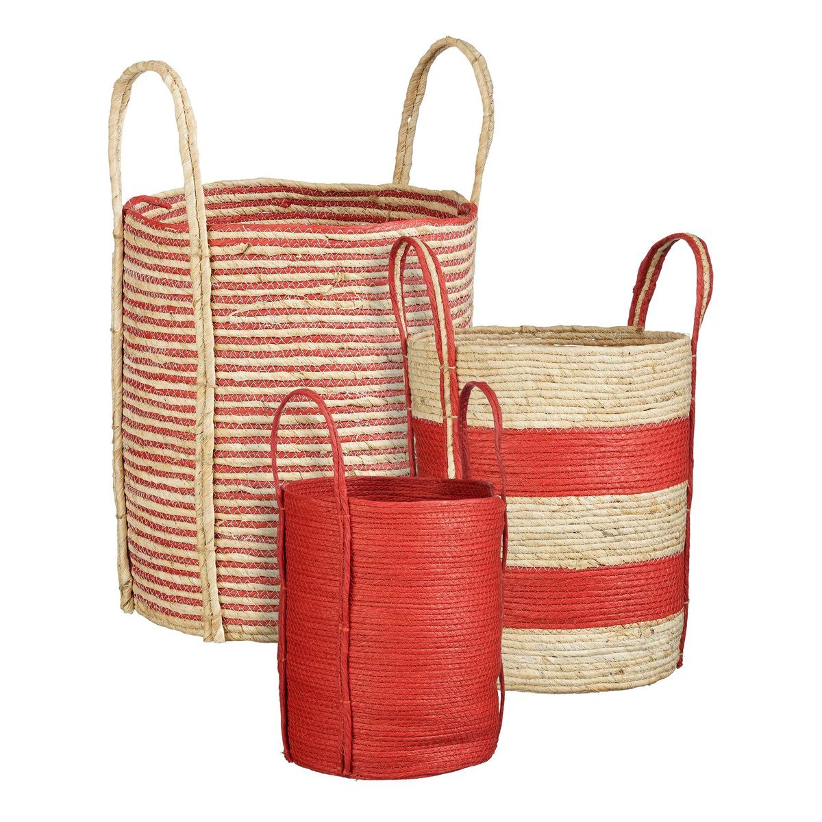 Plantenmand set Rood by Mica Decorations