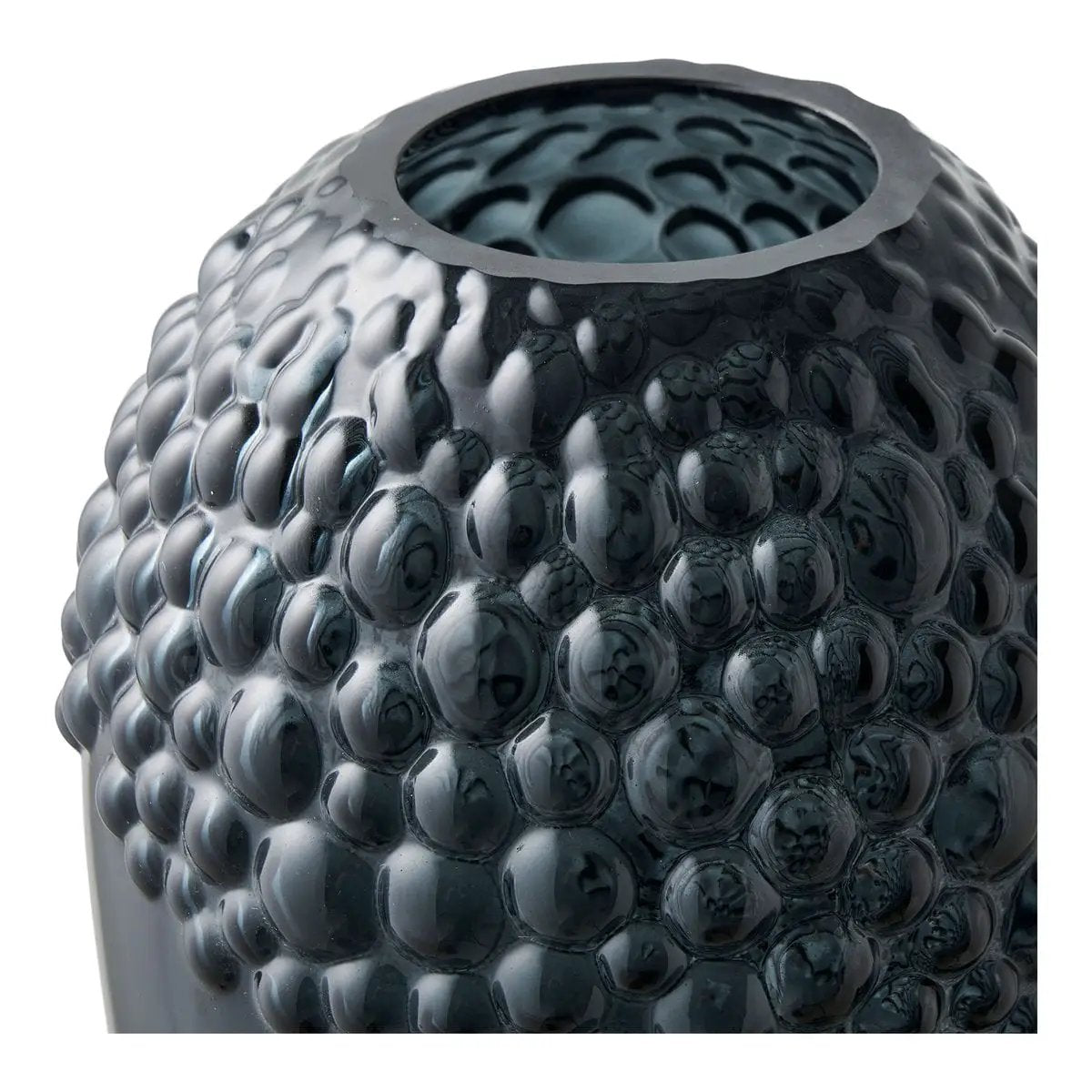 Vase, glass, dark grey, ø14x25 cm by EMIRELLE