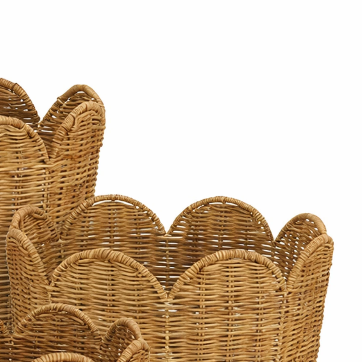 Storage basket set Eleta Light brown by Mica Decorations