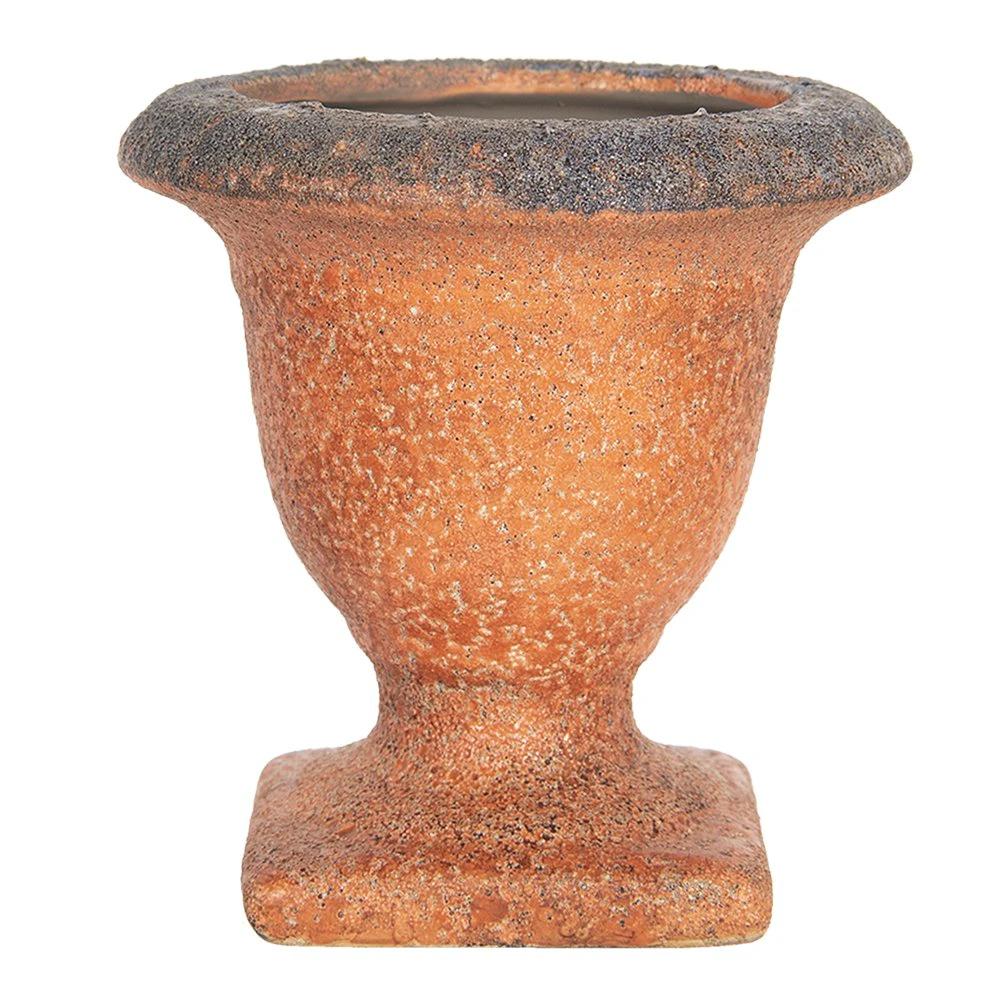 Decoration flower pot Ø 12x12 cm by Clayre & Eef.