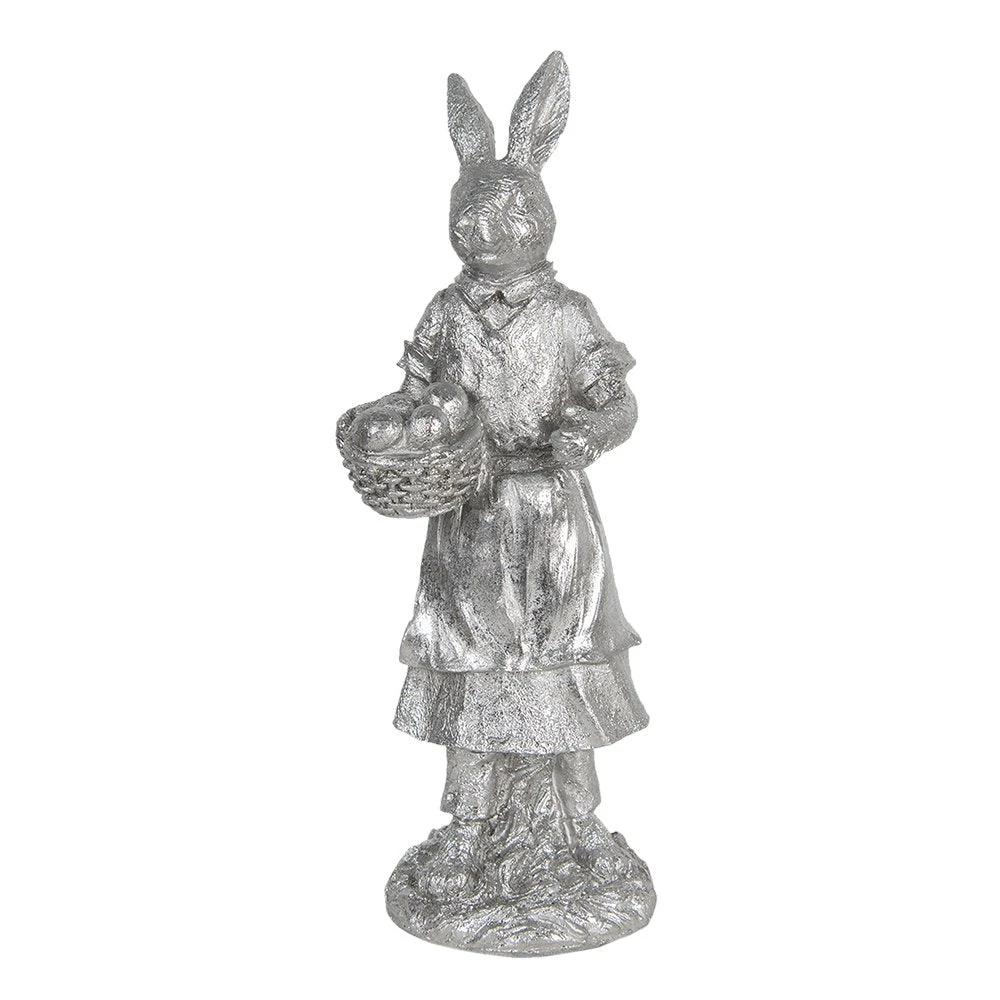 Decoration rabbit 13x12x34 cm by Clayre & Eef.