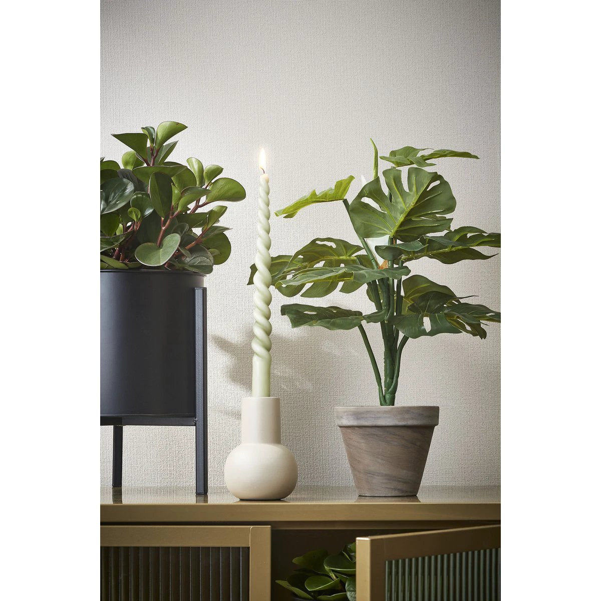 Artificial plant Monstera green by Mica Decorations