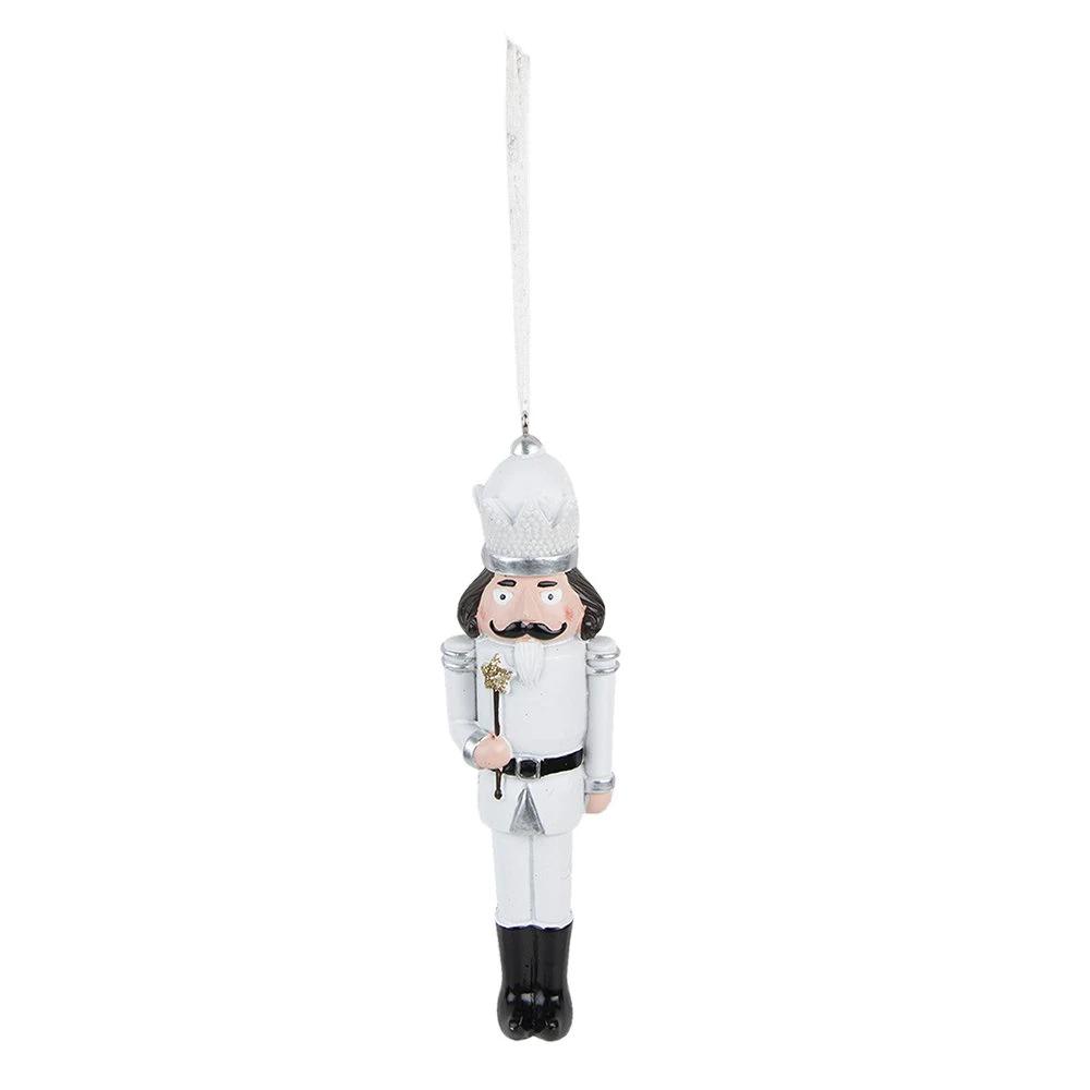 Decoration pendant nutcracker 4x2x15 cm by Clayre & Eef.