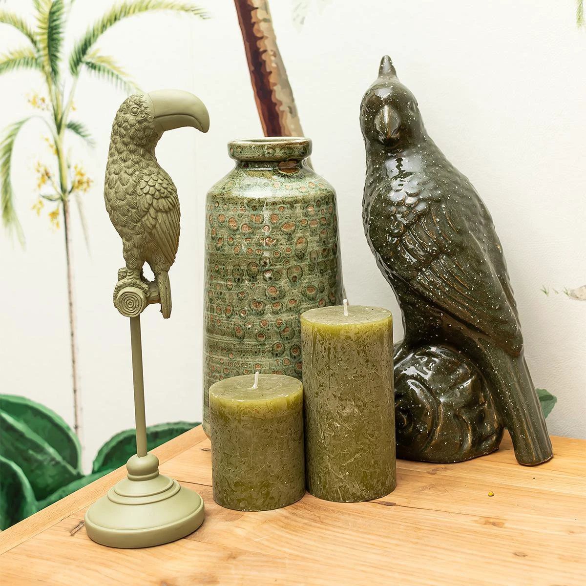 Hummingbird Home | Ornament - Decoration statue Toucan - Green by Kolibri Company