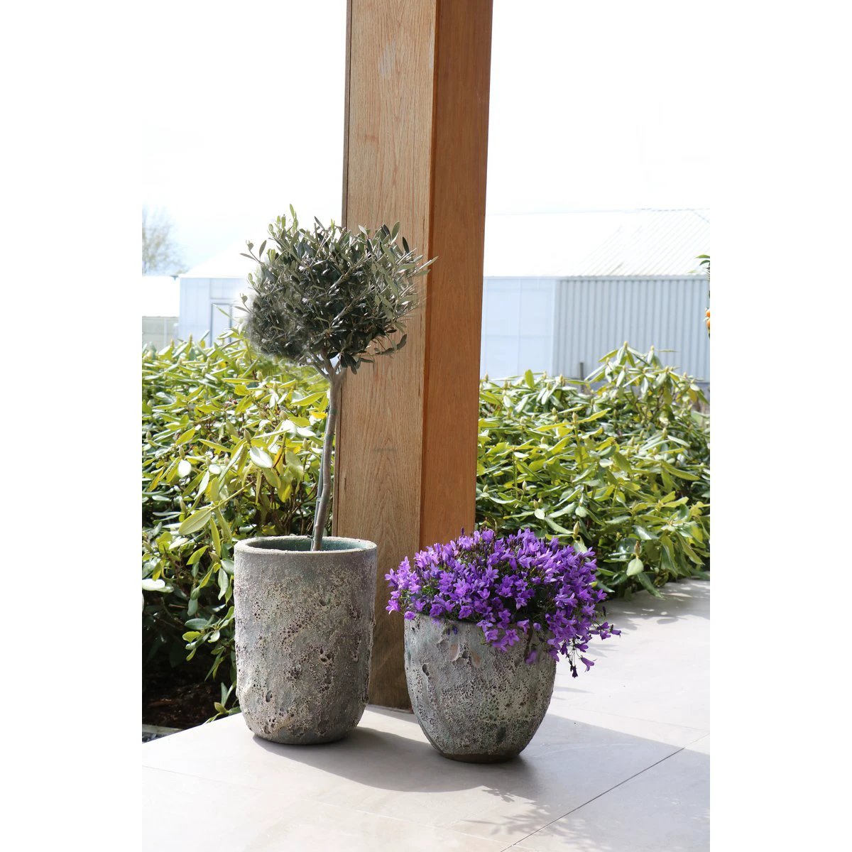 Plantenpot - Fuji oceanic coral set Ø36/26 x H45/35 cm (set van 2 stuks) by Vase The World