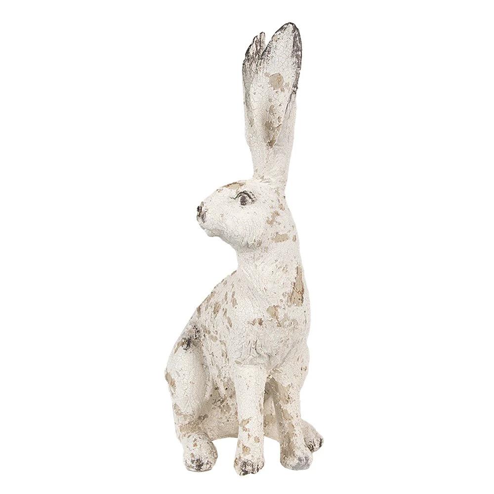 Bild Kaninchen 26 cm Beige Polyresin Osterdekoration von Clayre & Eef.
