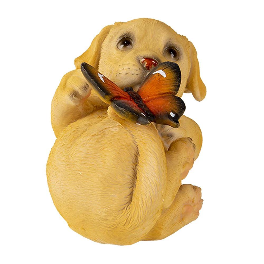 Decoration dog 14x9x10 cm by Clayre & Eef.